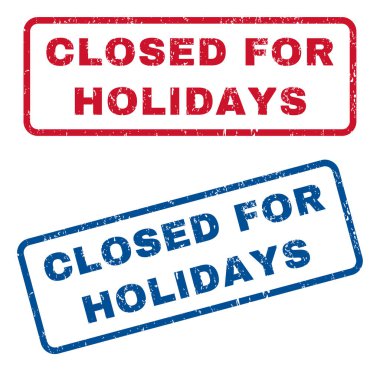 Tatil lastik pullar için kapalı