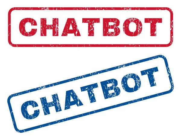 Chatbot Rubber Stamps — Stock Vector