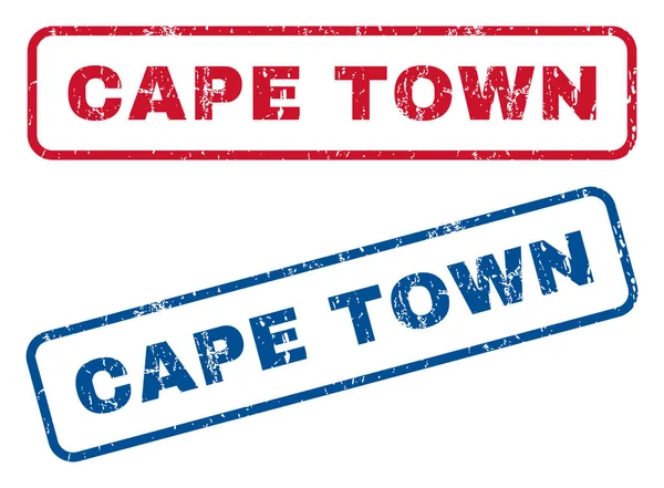 Cape Town lastik pullar — Stok Vektör