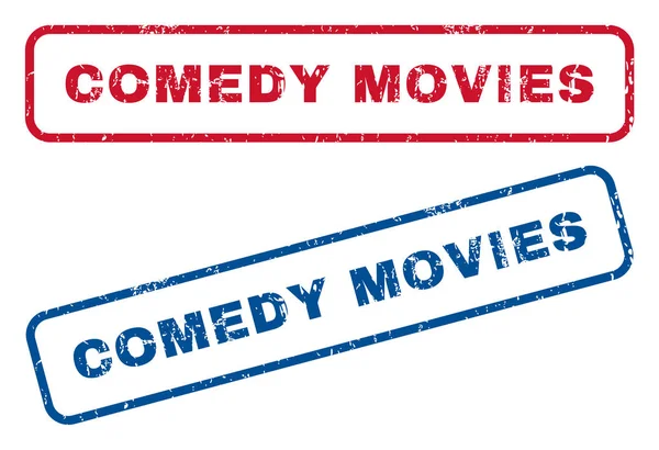 Komedi filmleri lastik pullar — Stok Vektör