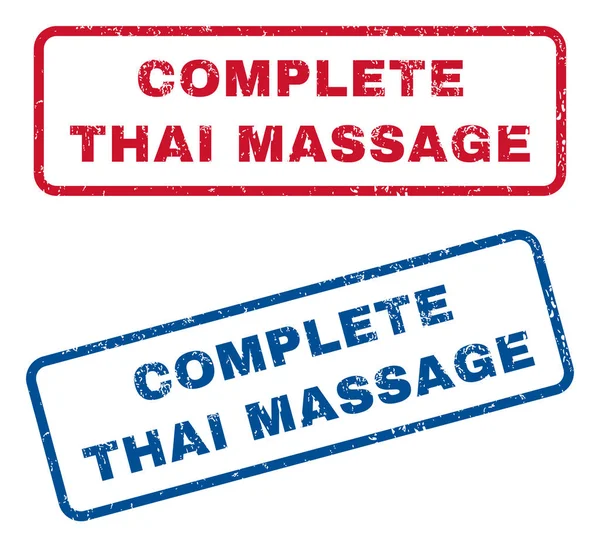 Завершити тайський масаж штампів — стоковий вектор