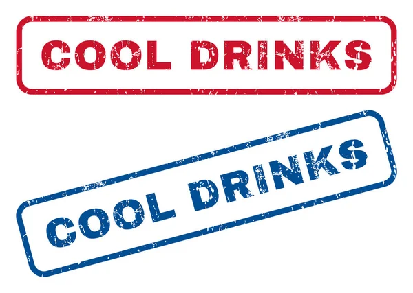 Cool Drinks Selos de borracha — Vetor de Stock