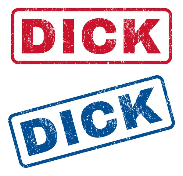 Dick Timbres en caoutchouc — Image vectorielle