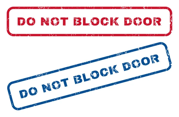 Blockera inte dörren stämplar — Stock vektor
