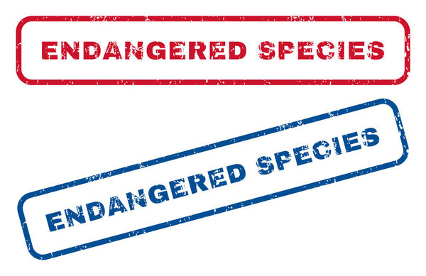 Резиновые штампы исчезающих видов
