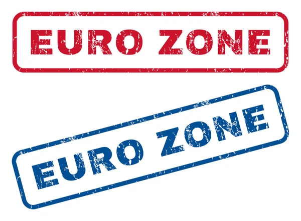 Euro Zone Rubber Stamps — Stock Vector