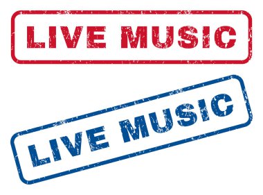 Canlı müzik lastik pullar