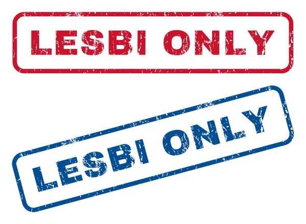 Lesbi 只橡皮戳 — 图库矢量图片