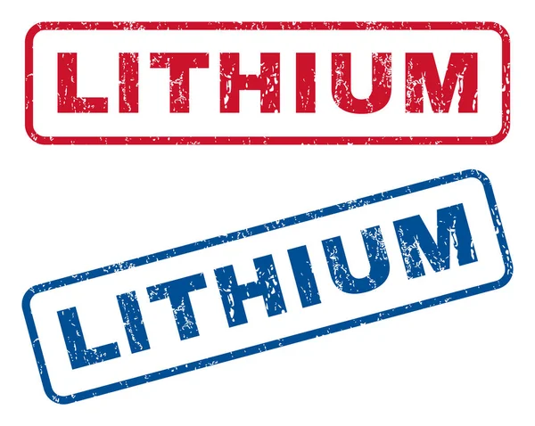 Lithium stempels — Stockvector