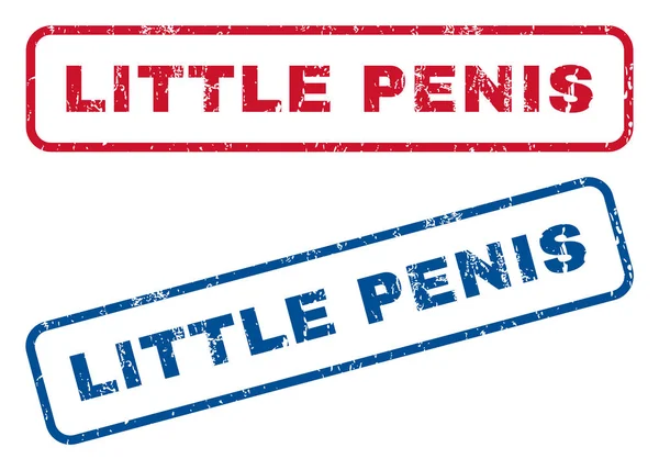 Little Penis Rubber Stamps — Stockový vektor