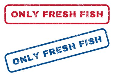 Sadece taze balık lastik pullar