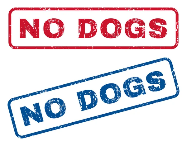 No Dogs Rubber Stamps — Stock Vector