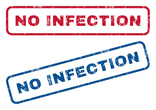 Hiçbir enfeksiyon lastik pullar — Stok Vektör
