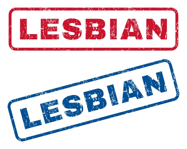 Sellos de goma lesbianas — Vector de stock