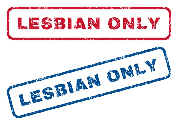 Lesbianas solo sellos de goma — Vector de stock