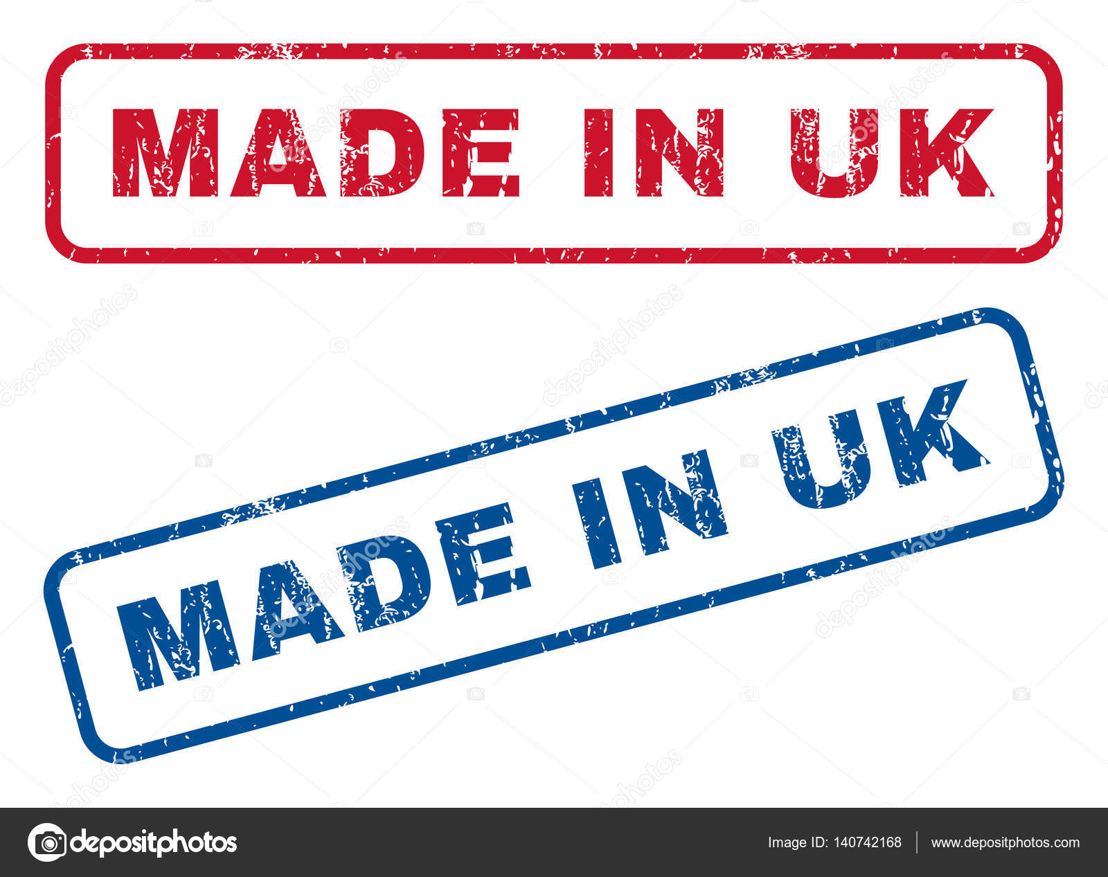 Made In UK Rubber Stamps — Stock Vector ©