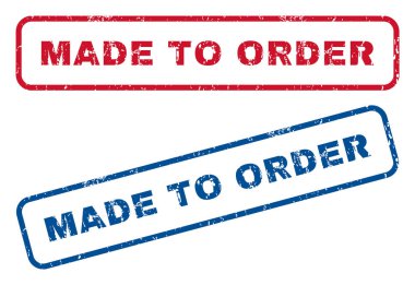 Sipariş lastik pullar için yapılan