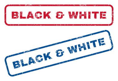 Siyah beyaz lastik pullar