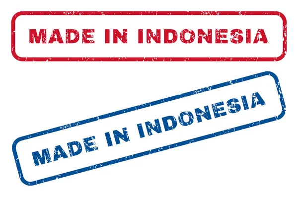 Fabricado en Indonesia Sellos de goma — Vector de stock