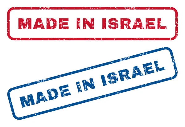 İsrail lastik pullar yapılan — Stok Vektör