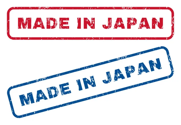 Japonya lastik pullar yapılan — Stok Vektör