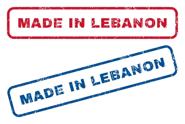 Sellos de goma hechos en Líbano — Vector de stock