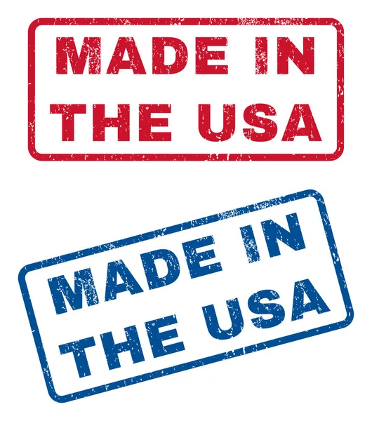 Κατασκευασμένο στις ΗΠΑ σφραγίδες από καουτσούκ — Διανυσματικό Αρχείο