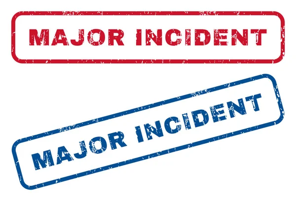 Major Incident gumová razítka — Stockový vektor