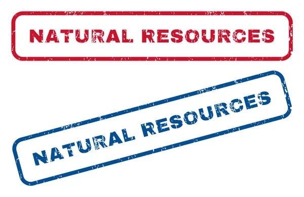 Φυσικών πόρων λαστιχένιες σφραγίδες — Διανυσματικό Αρχείο