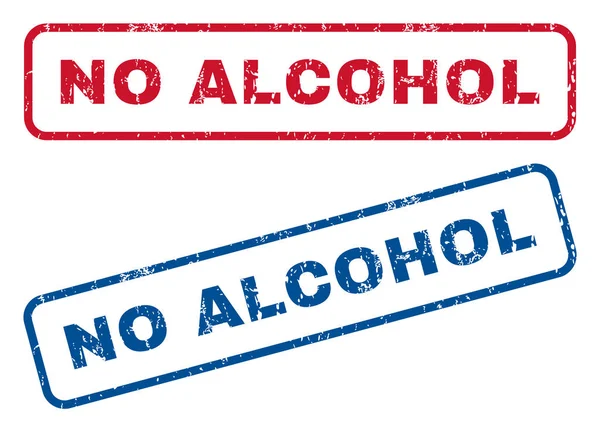 Não há selos de borracha de álcool —  Vetores de Stock