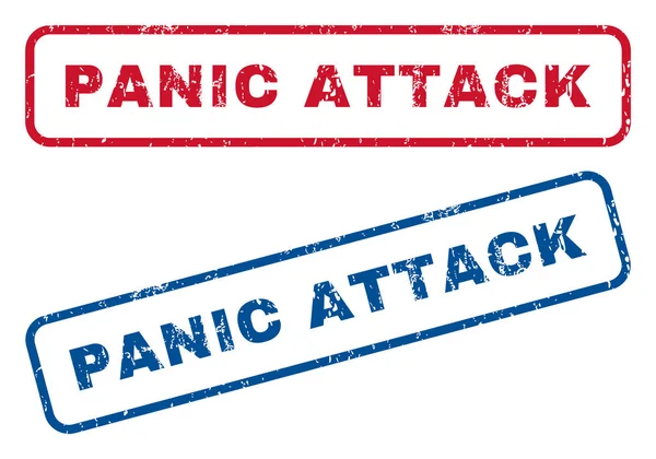 Sellos de goma de ataque de pánico — Vector de stock
