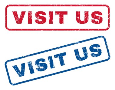 Bizi ziyaret edin lastik pullar