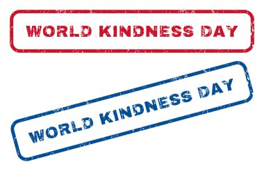 Dünya nezaket gün lastik pullar