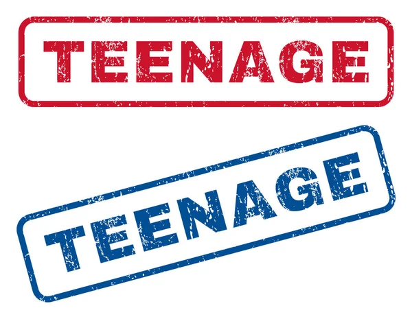 Sellos de goma para adolescentes — Vector de stock