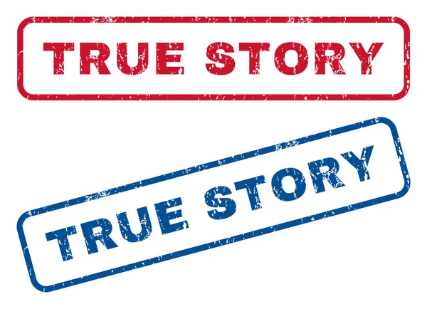 True Story Rubber Stamps — Stock Vector