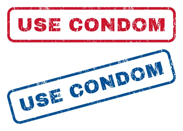 Kondom-Stempel verwenden — Stockvektor