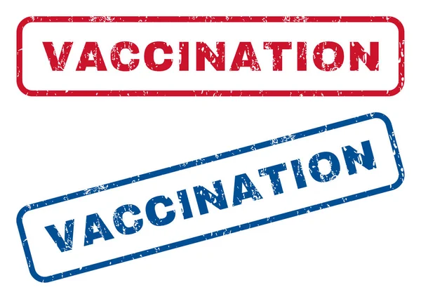 予防接種のゴム印 — ストックベクタ
