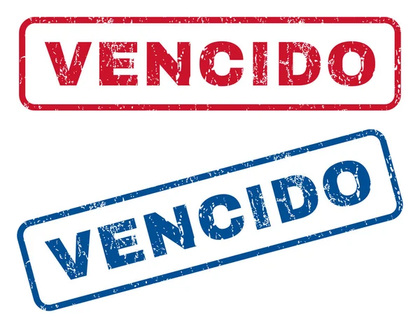 Vencido Sellos de goma — Vector de stock