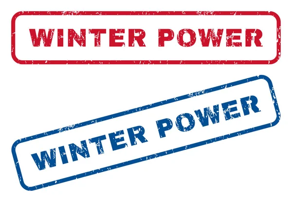 Winter-Power-Stempel — Stockvektor