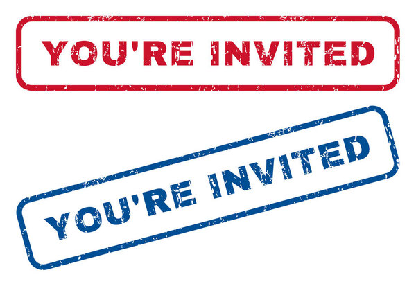 YouRe Invited Rubber Stamps