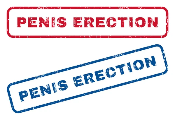 Erektion des Penis Stempel — Stockvektor