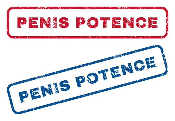 Резиновые штампы пениса — стоковый вектор