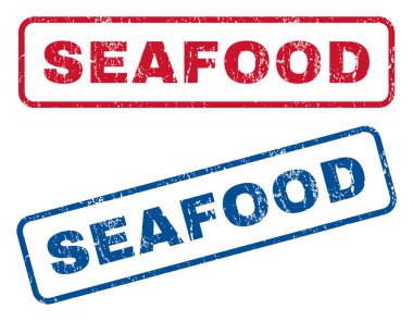 Deniz ürünleri lastik pullar