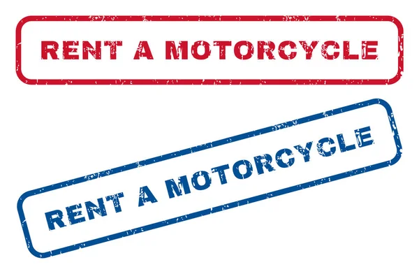 Rent a Motorrad Gummistempel — Stockvektor