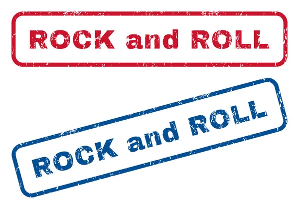 Francobolli di gomma rock and roll — Vettoriale Stock
