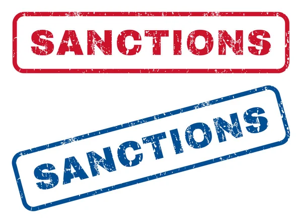 Sancties stempels — Stockvector