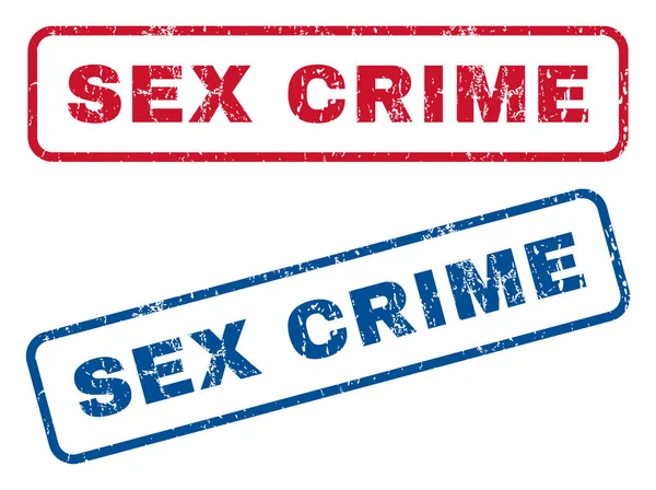 Sex Crime Rubber Stamps — Stock Vector