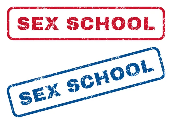 Sex Schule Gummistempel — Stockvektor