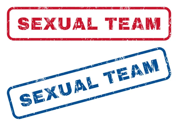Perangko Karet Tim Seksual - Stok Vektor