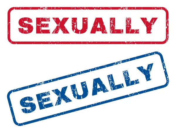 Perangko Karet Seksual - Stok Vektor